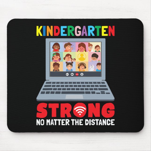Virtual Kindergarten Spaß 100 Tage Schullehrgang Mousepad (Vorne)