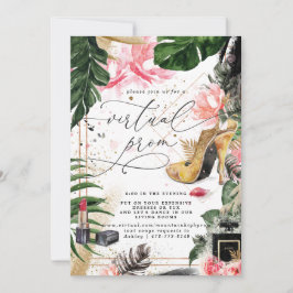 Virtual Prom-Party | Glamouröse Sommergärten Einladung