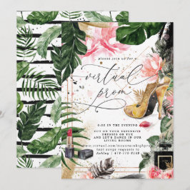 Virtual Prom-Party | Glamouröse Sommergärten Einladung