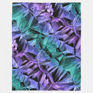 virtual reality, dark crystal gradient fleecedecke