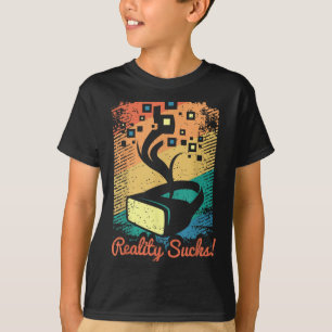 Virtual Reality Graphic Retro gestörte Kunst für e T-Shirt