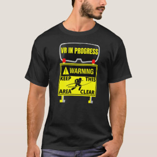 Virtual Reality in Progress v Gaming Mission Que T-Shirt