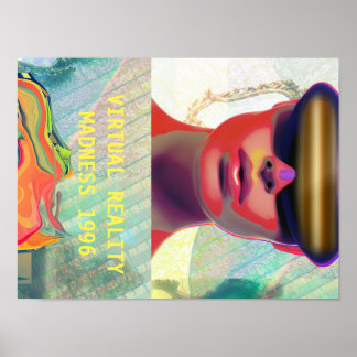 VIRTUAL REALITY MADNESS 1996 POSTER / ART SUR LE M