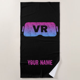 Virtual Reality VR Retro-Gamer-Videobrille Strandtuch