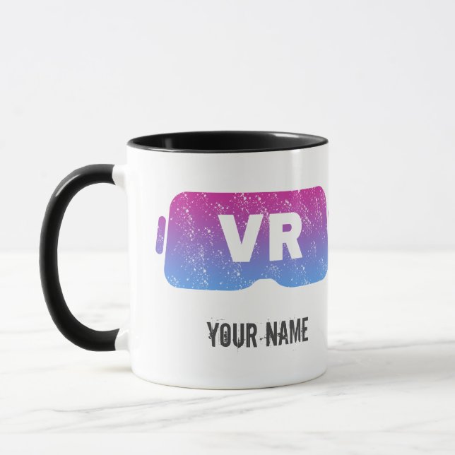 Virtual Reality VR Vintag Gamer-Videobrille Tasse (Links)