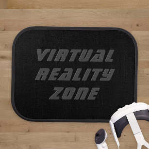 Virtual Reality Zone Black Gamer Floor Mat Set Autofußmatte