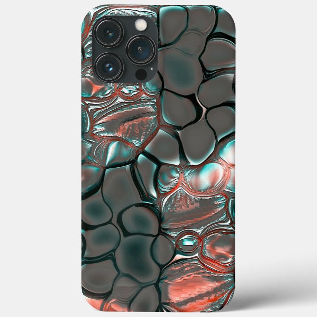 Virtual Schmelzmatte graue Steine zu Kupfer Case-Mate iPhone Hülle (Rückseite)