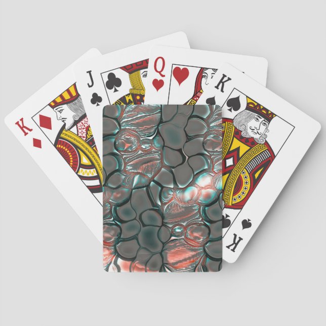 Virtual Schmelzmatte graue Steine zu Kupfer Spielkarten (Rückseite)