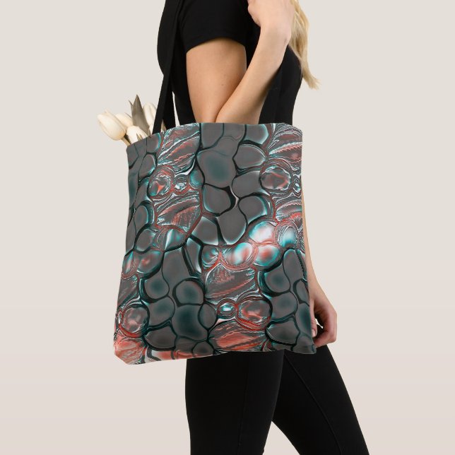 Virtual Schmelzmatte graue Steine zu Kupfer Tasche (Von Nahem)