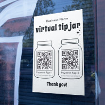 Virtual Tip Jar mit 2 QR Code