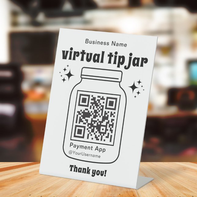 Virtual Tip Jar mit QR-Code Sockelschild (Von Creator hochgeladen)