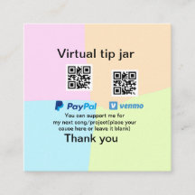 Virtual tip jar q oder Code-Geld-Spende PayPal ven