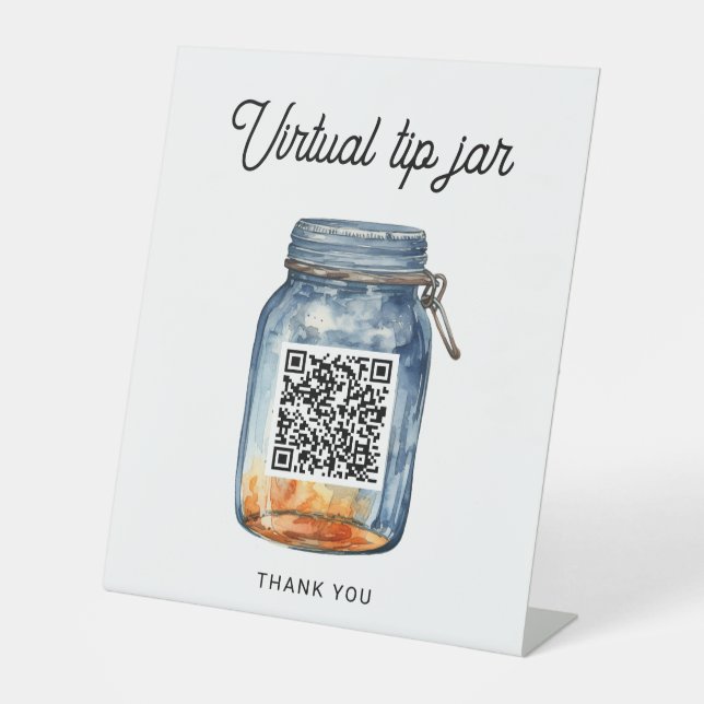 Virtual Tip Jar Sockelschild (Vorderseite)