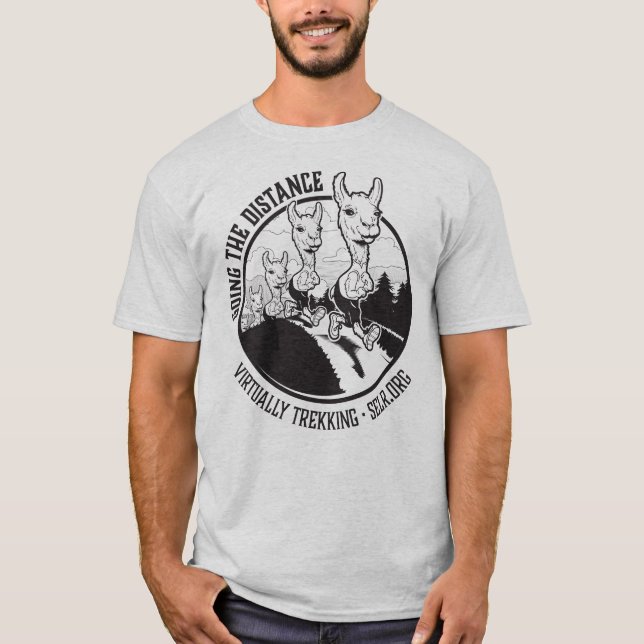 Virtual Trek Men's Gray Tshirt (Vorderseite)