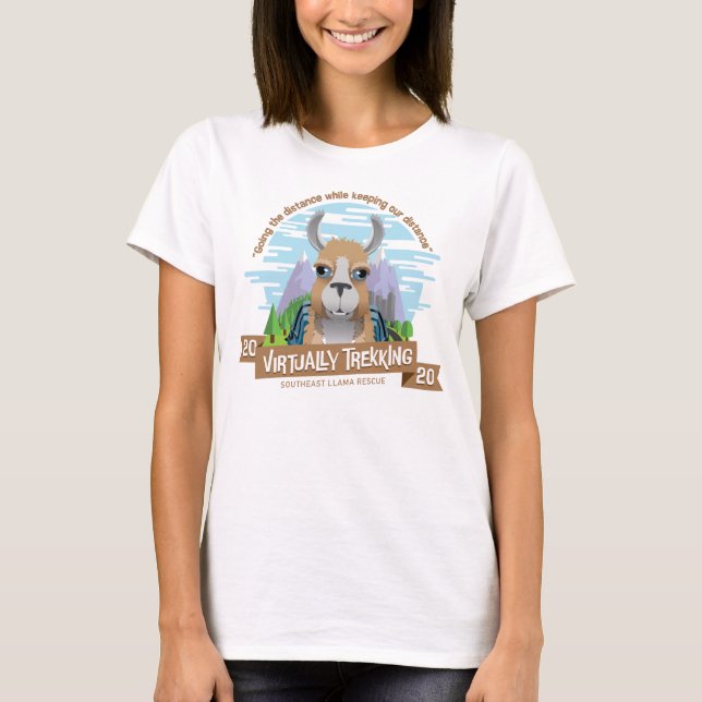 Virtual Trek Tshirt Weiß Frauen (Vorderseite)