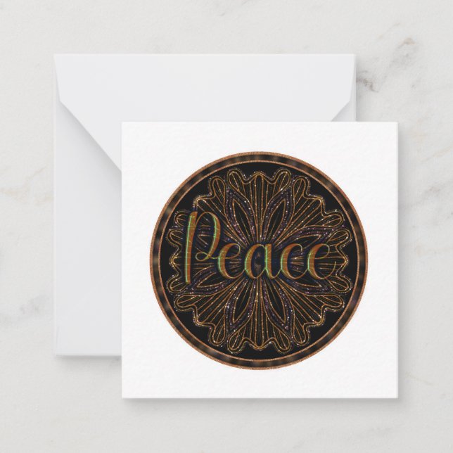 Virtue Peace Mandala Mitteilungskarte (Vorderseite)