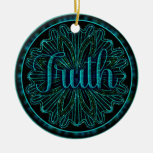 Virtue Wahrheit Mandala Keramik Ornament