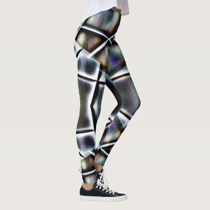 Virtuell in abgeschrägten, gerahmten geraden Forme Leggings