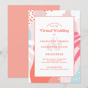 Virtuell online   Moderne Korallengeometrie Abstra Einladung