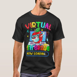 Virtuelle 4. Klasse jetzt Apfelmaske zurück in S l T-Shirt