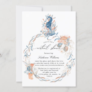 Virtuelle Babydusche für Küstenstrände - Einladung