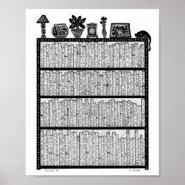 virtuelle Bibliothek Nr. 5 Poster