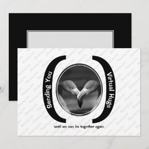 VIRTUELLE HUGS Custom MONO Foto Vermisst Sie Karte