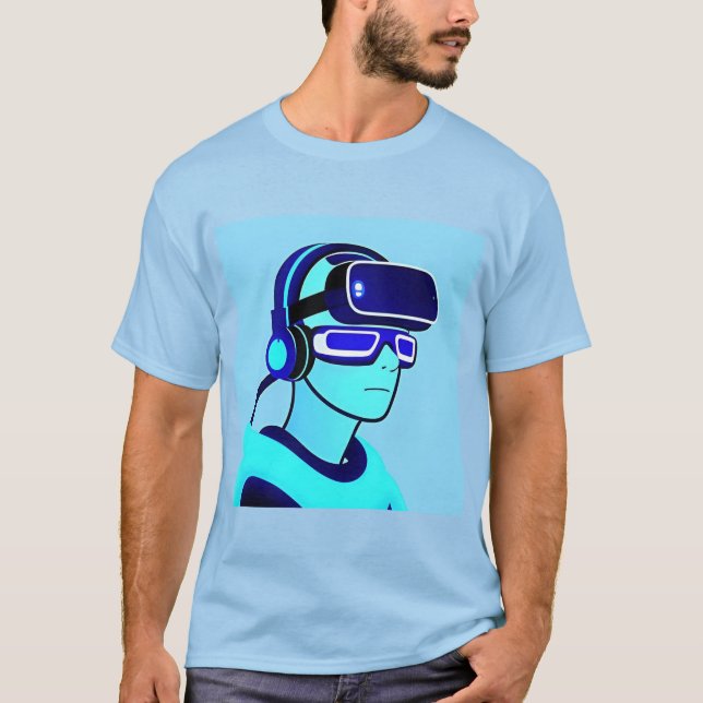 Virtuelle Leiterbahnen für digitale Zeichen T-Shirt (Vorderseite)