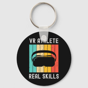 Virtuelle Realität Athlet Geek Gamer Retro Vr Gami Schlüsselanhänger