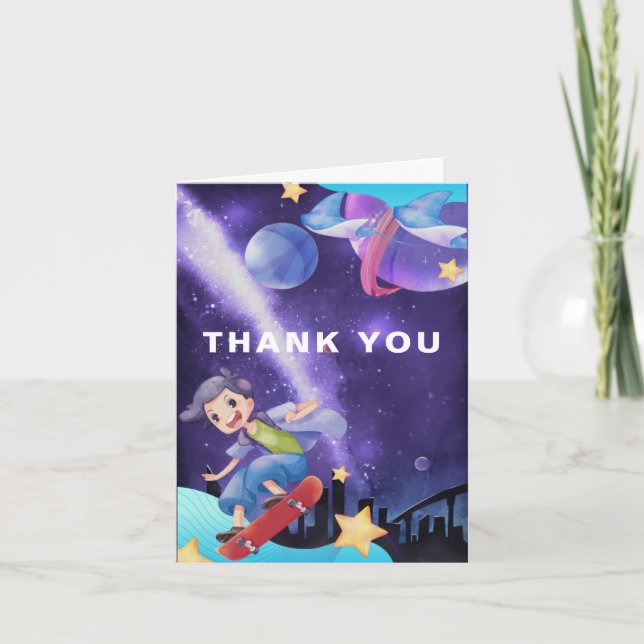 Virtuelle Realität | Gaming Birthday Dankeschön Ka Dankeskarte (Vorderseite)