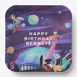 Virtuelle Realität Gaming Birthday Pappteller