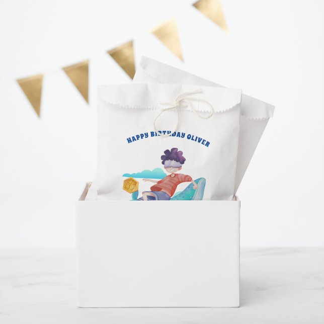 Virtuelle Realität | Gaming Birthday Vielen Dank Geschenktütchen (Party)