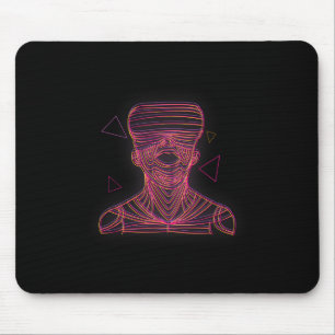 Virtuelle Realität Grafik-Linienkunst für einen VR Mousepad