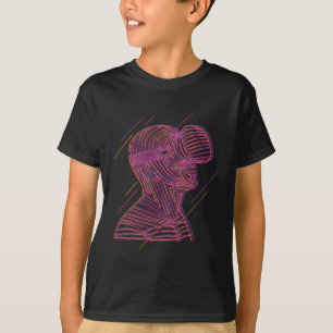 Virtuelle Realität Grafik-Linienkunst für einen VR T-Shirt