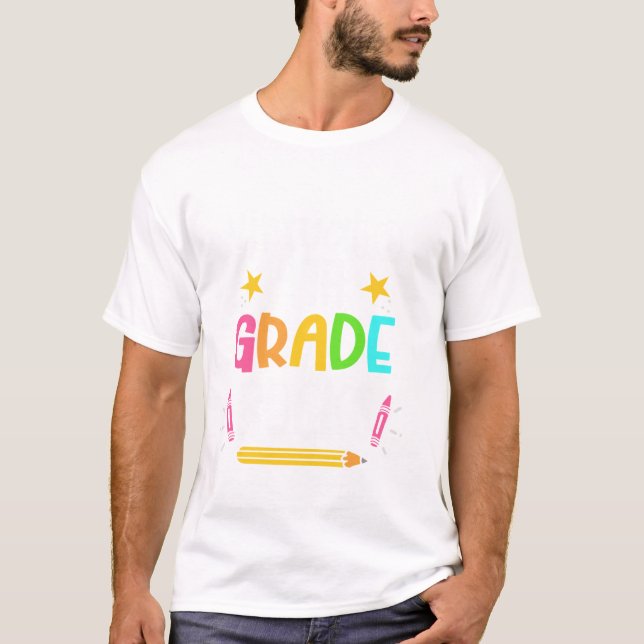 Virtuelle Viertklässler 4. Zurück zum Schullehrer T-Shirt (Vorderseite)