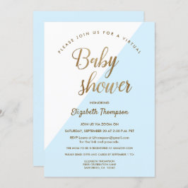 Virtueller Baby-Duschkopf Einladung