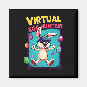Virtueller Ostereier-Jäger - Lustiger Gamer Bunny  Magnet