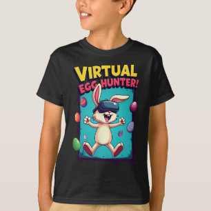 Virtueller Ostereier-Jäger - Lustiger Gamer Bunny T-Shirt