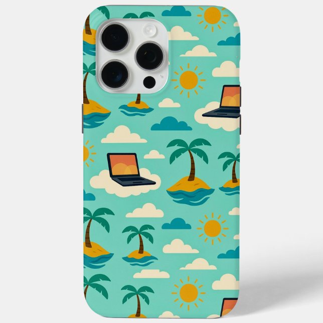 Virtueller Urlaub  Case-Mate iPhone Hülle (Rückseite)