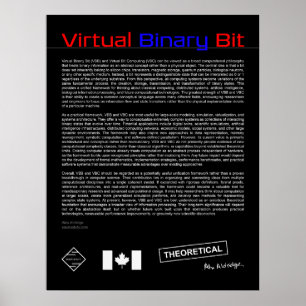 Virtuelles Binärbit Poster