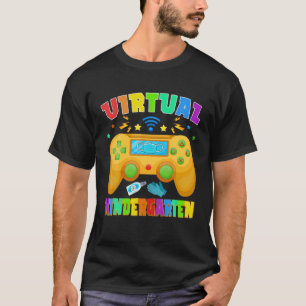 Virtuelles Kindergarten-Videospiel zurück zur Schu T-Shirt