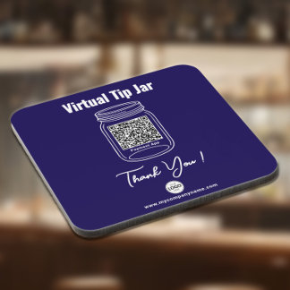 Virtuelles Trinkgeldglas, Benutzerdefinierte QR-Co Getränkeuntersetzer
