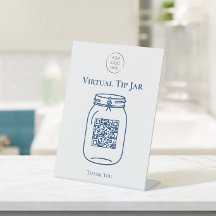 Virtuelles Trinkgeldglas mit Ihrem Firmenlogo & QR