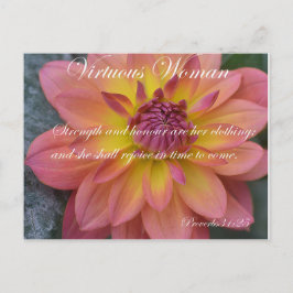 Virtuose Frau Postkarte