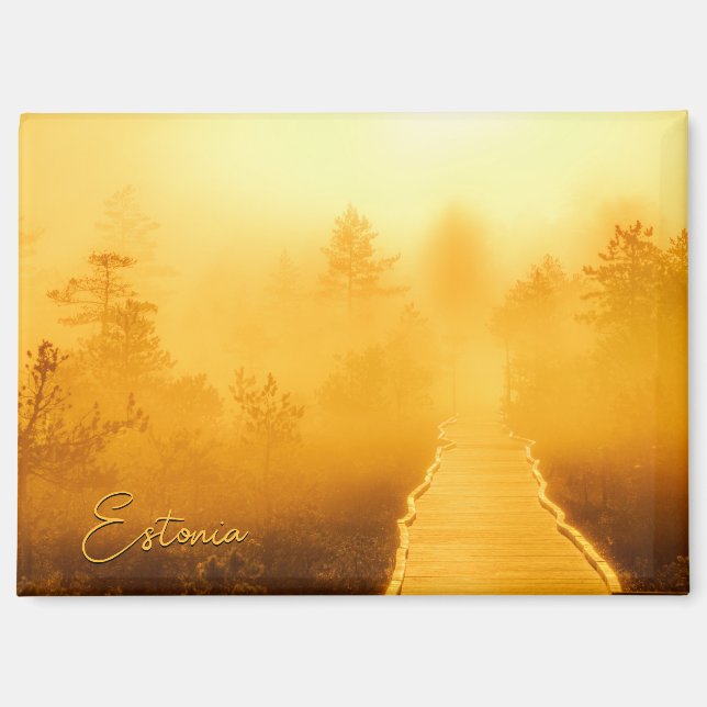 Viru Bog Golden Sunrise Magnet (Vorderseite)