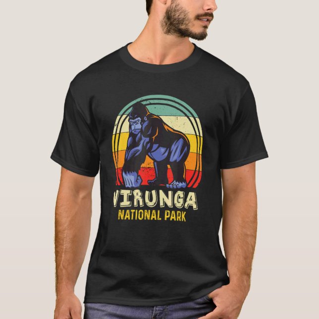 Virunga National Park Congo Safari Gorilla Africa  T-Shirt (Vorderseite)