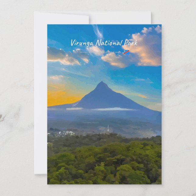 Virunga-Nationalpark, DR Kongo - Vulkan Einladung (Vorderseite)