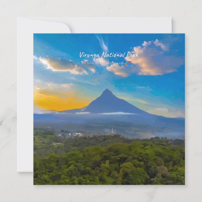 Virunga-Nationalpark, DR Kongo - Vulkan Einladung (Vorderseite)
