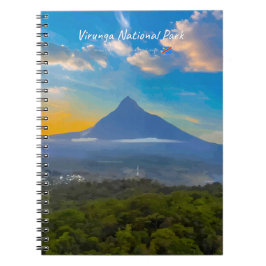 Virunga-Nationalpark, DR Kongo - Vulkan Notizblock