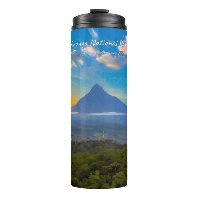Virunga-Nationalpark, DR Kongo - Vulkan Thermosbecher (Vorderseite)